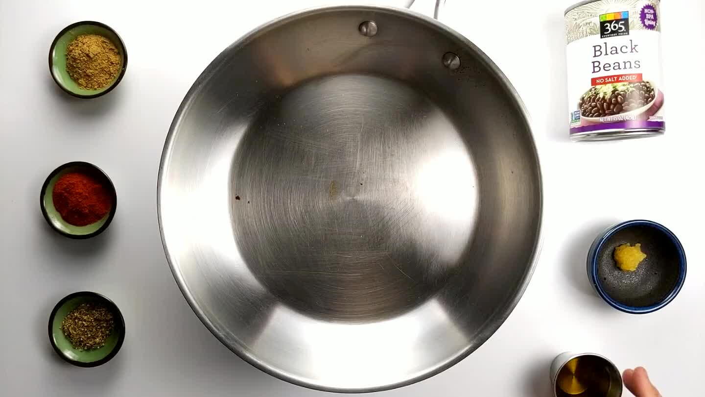 nough that it's almost beginning to smoke. Don't forget to turn on that kitchen fan.