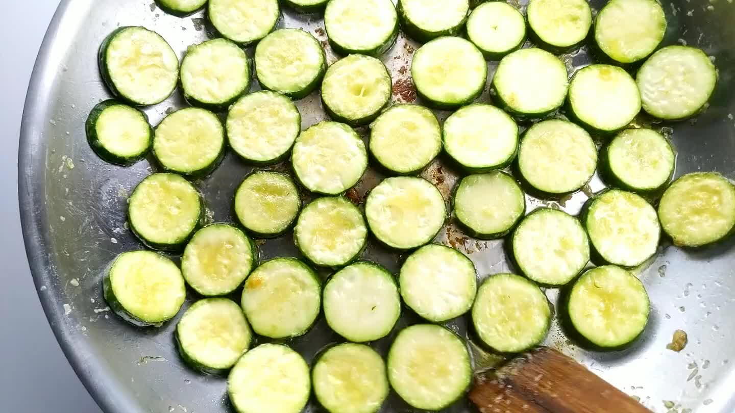 m-low heat for about 10 minutes, stirring and flipping frequently, just enough to get the zucchini a little browned and shriveled.