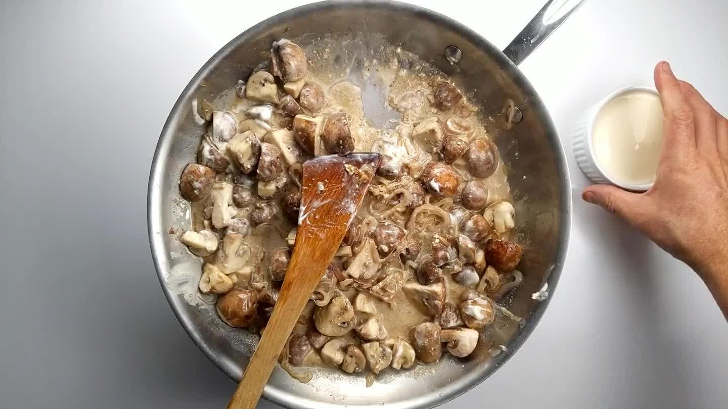 desired consistency. Season as needed and serve over egg noodles. Add a little chopped parsley and a dollop of sour cream if you like.