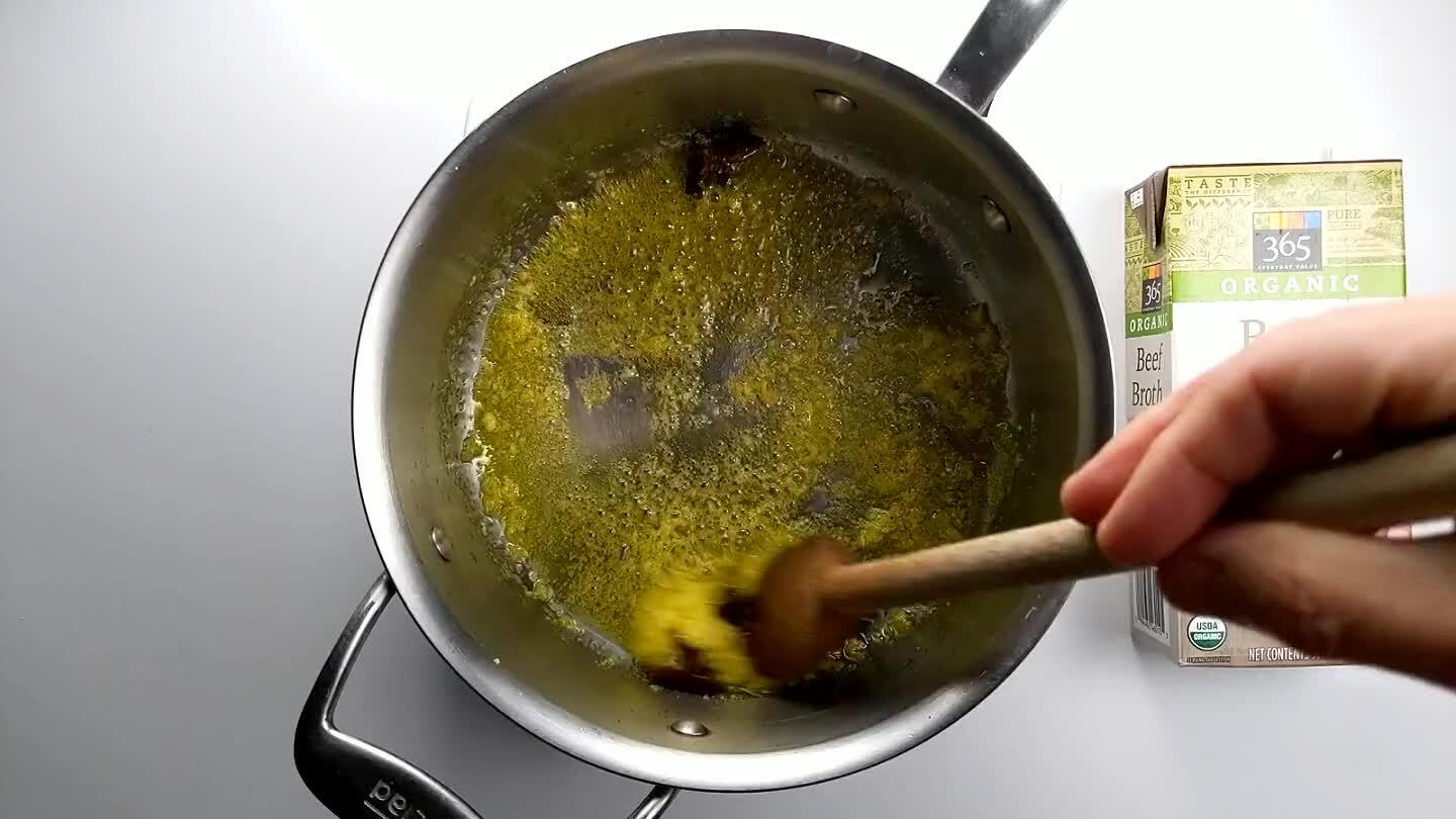 nger that may have stuck to the bottom of the pot.