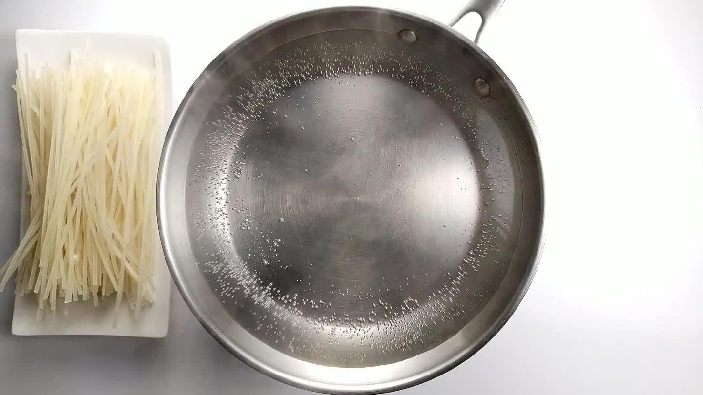 be prepared by simply soaking in hot water until tender (5-10 minutes) then straining but directions may vary by brand and type of noodle.