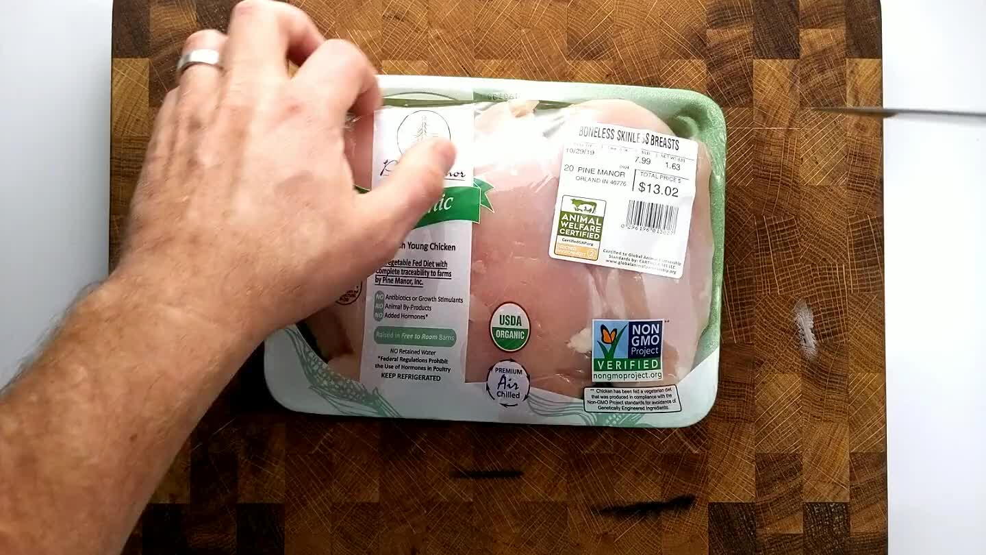 ckaged with your chicken breast you should remove the tough white tendon that runs through the center of each tender.