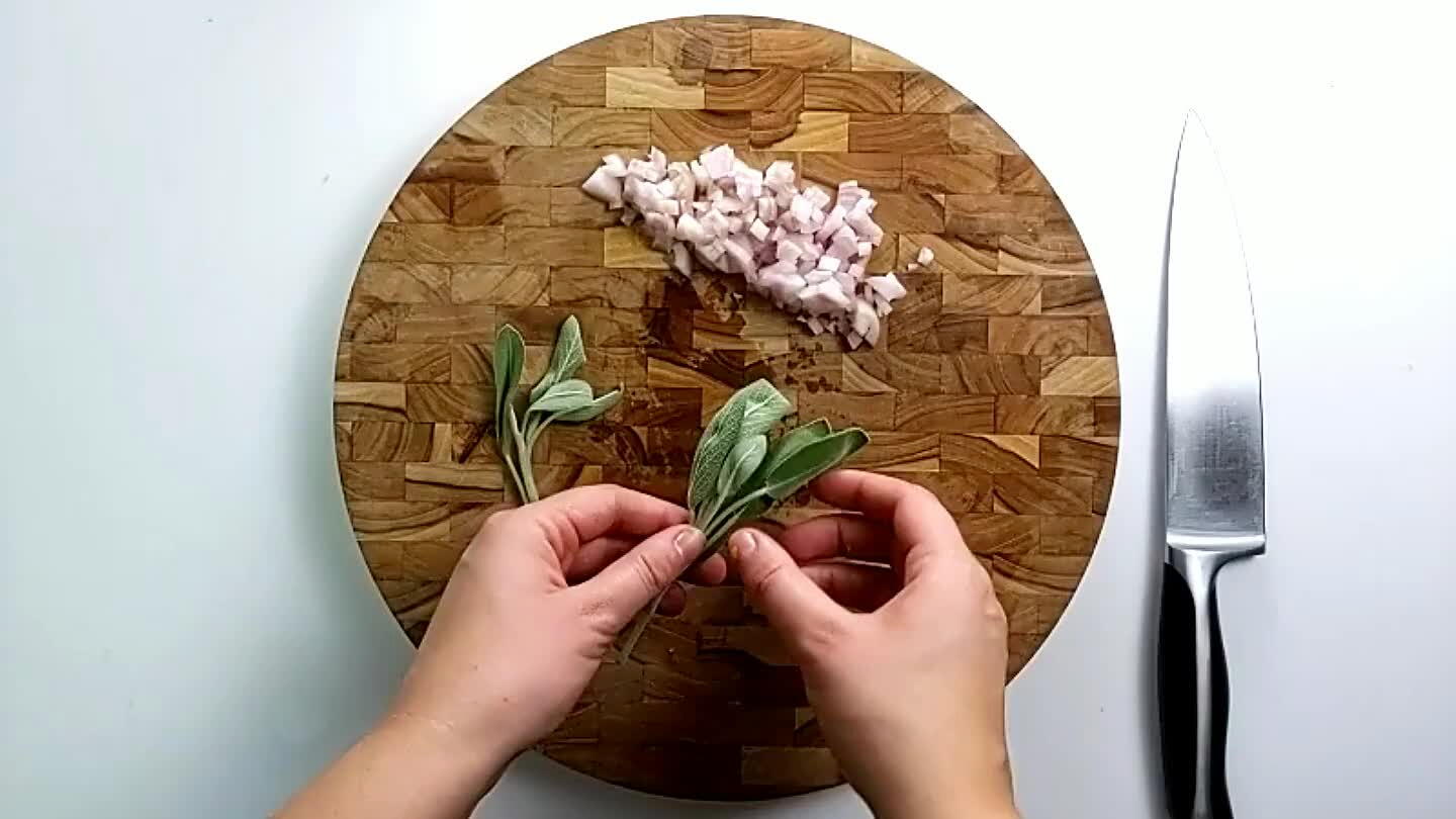 Chop into thin strips.