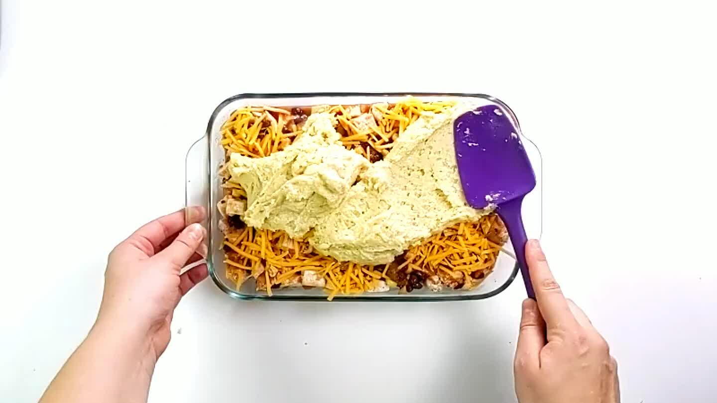 la to cover the whole top.