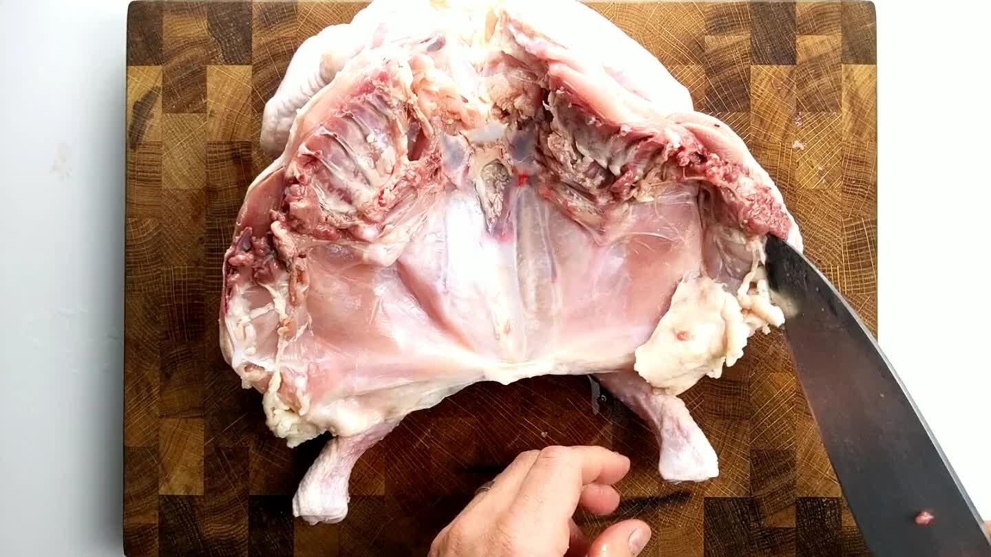 or you can toss it in a pan over medium low heat to render the chicken fat which has all kinds of wonderful applications.