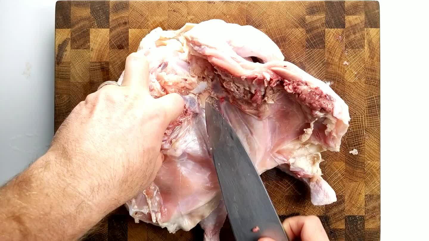 discard the ribs.