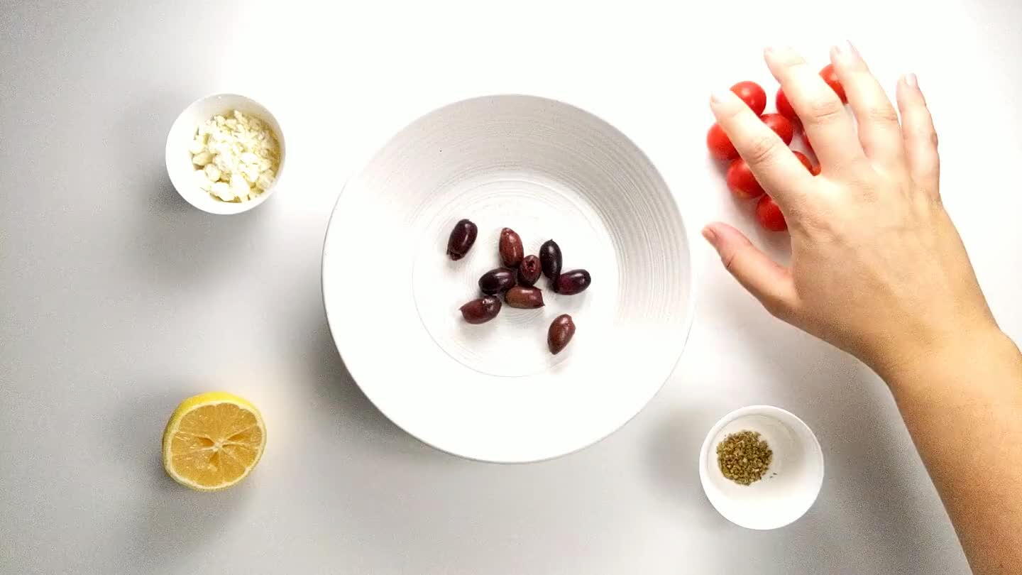 a tsp of lemon juice over the salad.