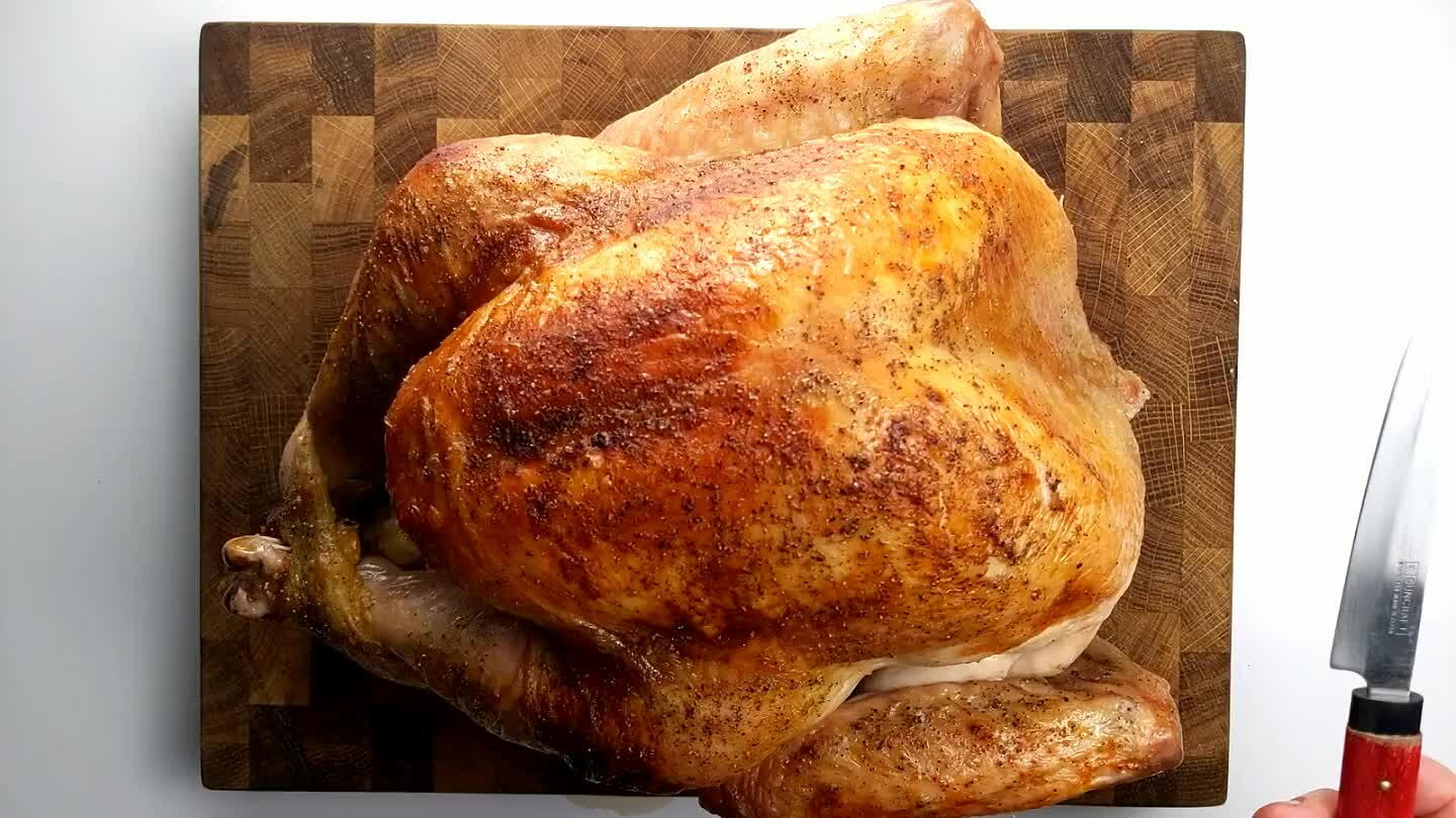 tied up your turkey in some way to help it cook evenly?