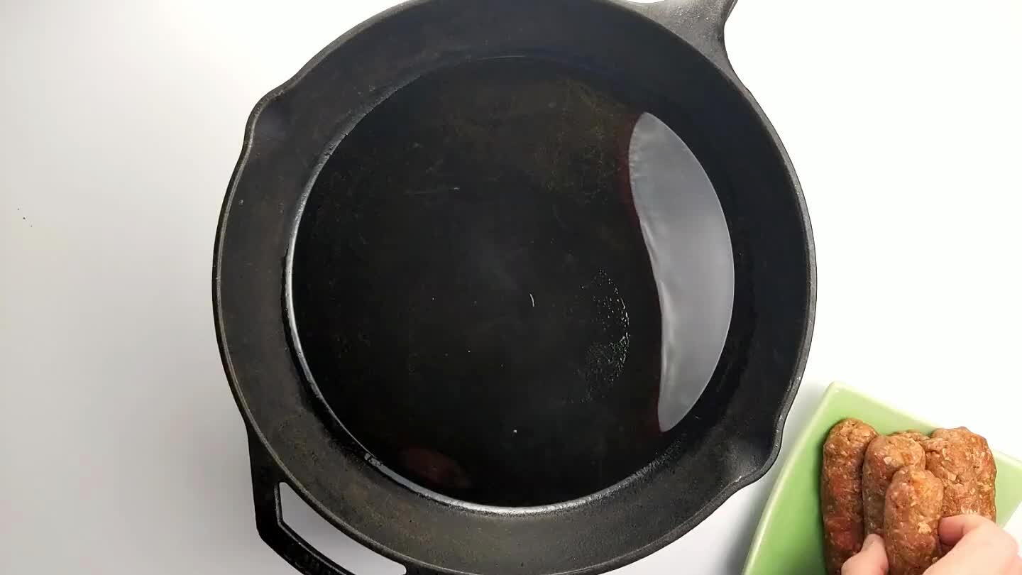rtions to the hot oil. Cook until well-browned on one side.