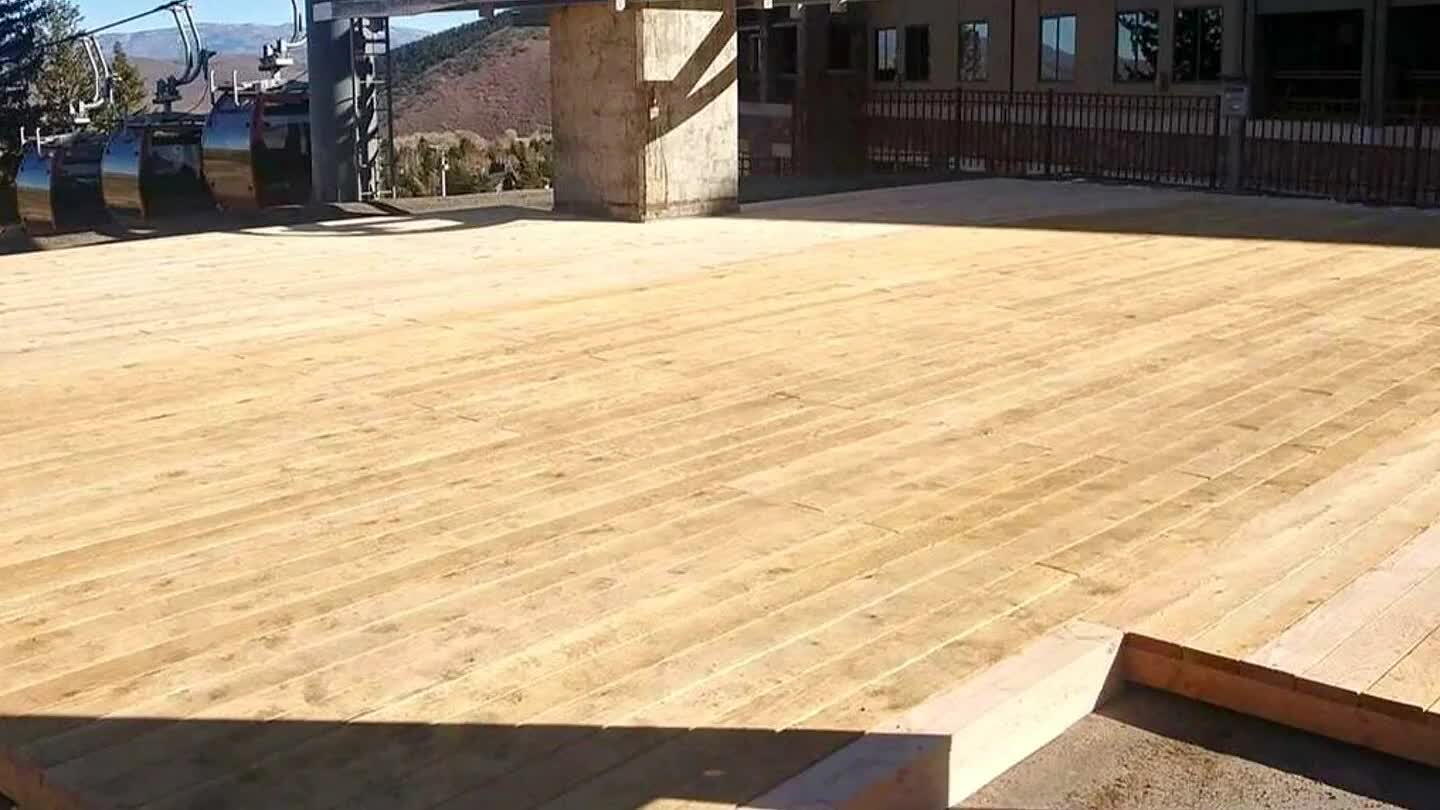to give the ramp a flush transition for skiers..