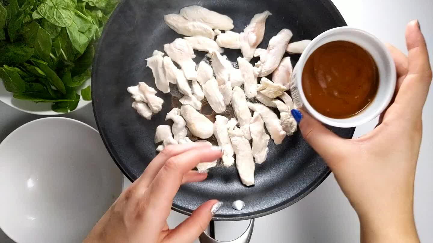 thick, you may need to add a bit of water to thin it and coat the chicken.