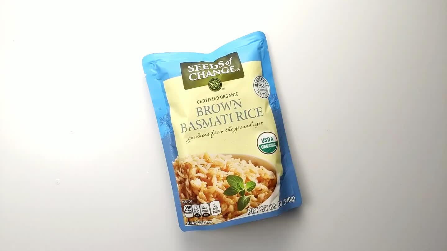 and pop it in the microwave for 90 seconds. Alternatively, heat it up in a pan with a few tablespoons of water.