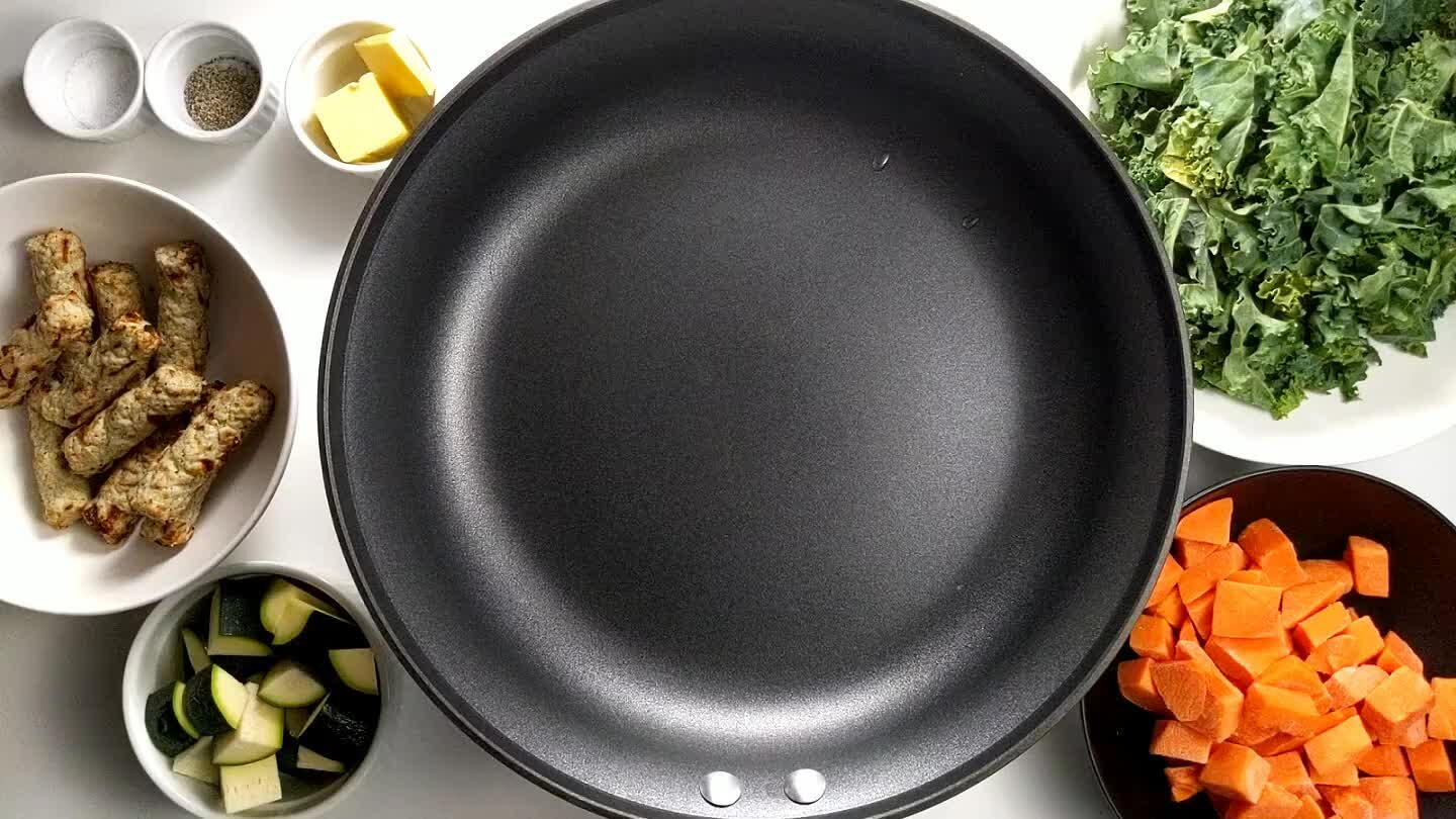 unks. Cook on medium high heat until browned, about 5 minutes.