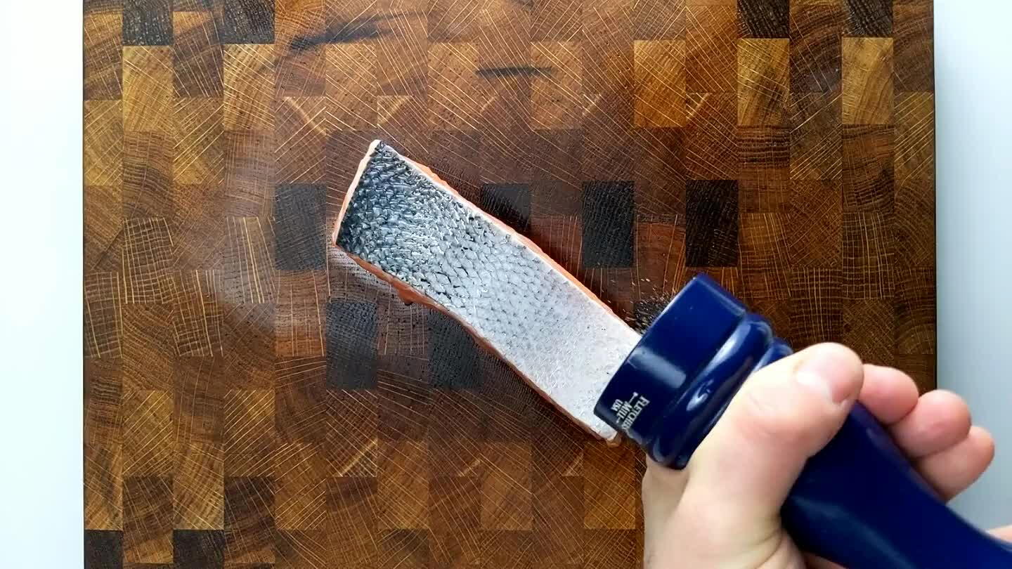 with salt and pepper.