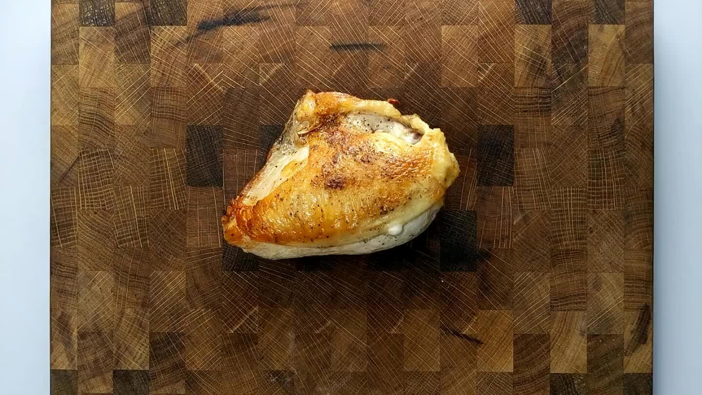 are present. Slice with a sharp knife, through the skin first.