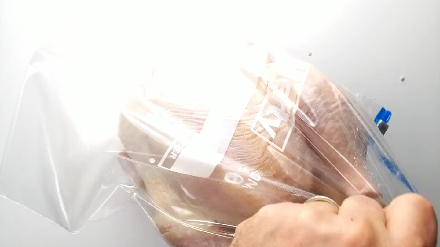 4 hours shouldn't have much of an effect. A gallon ziplock bag works great for this, and should be able to handle up to a 6 lb. chicken.