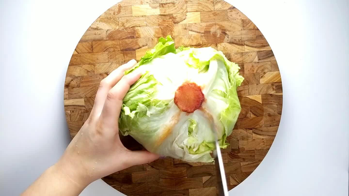 create thin strips of lettuce.