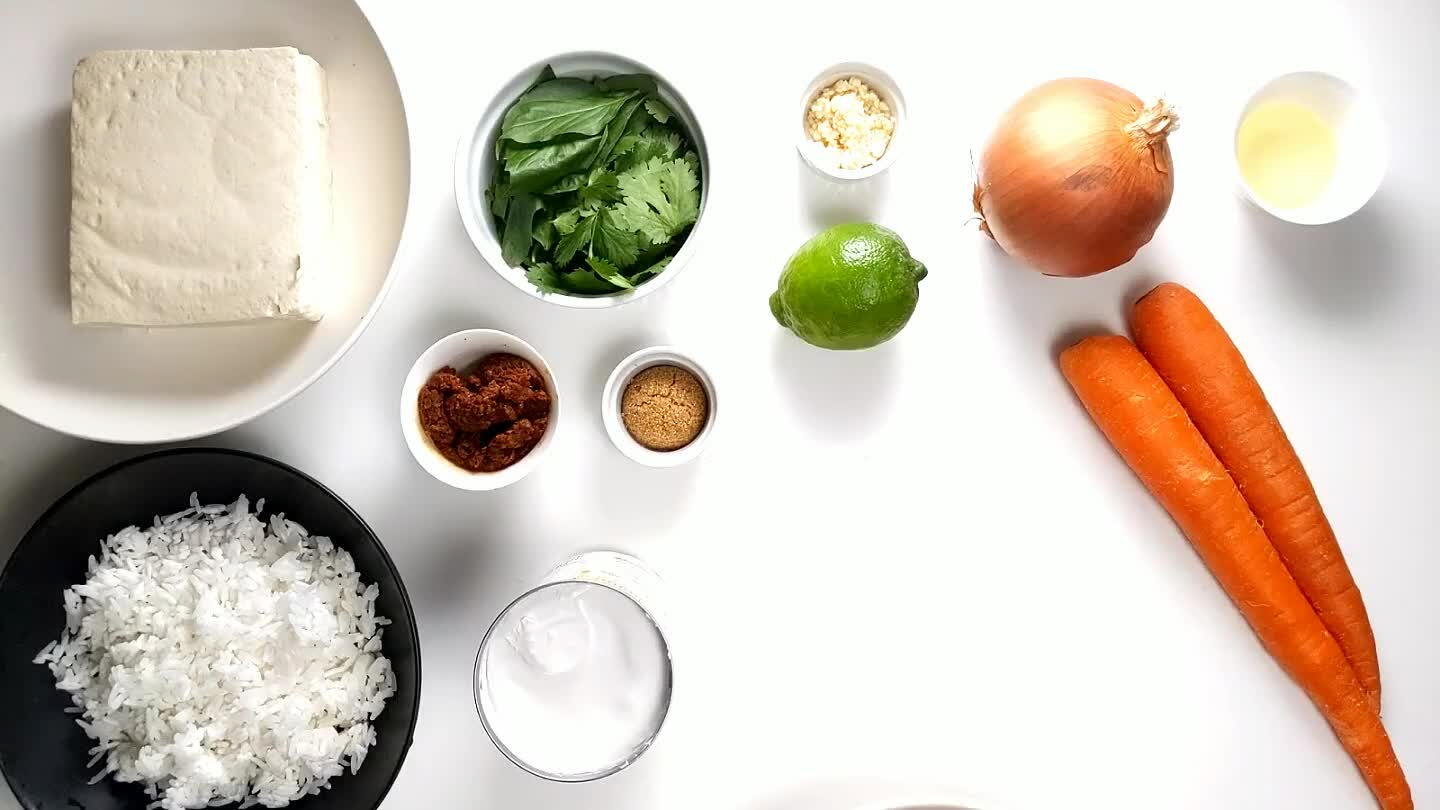 and remove cilantro and thai basil leaves from the stems.