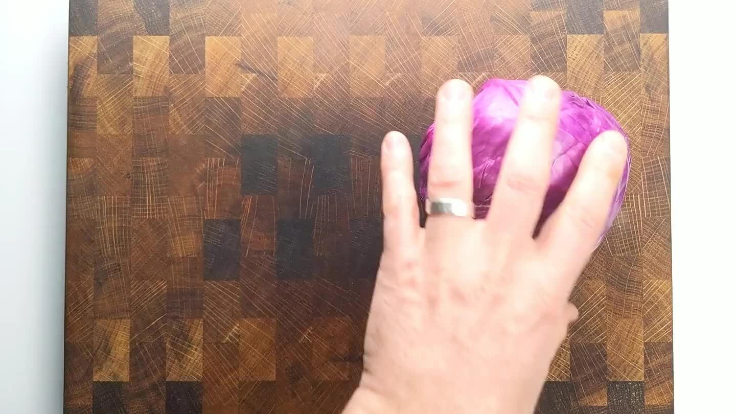core, then slice out the core. Slice as thin as possible.