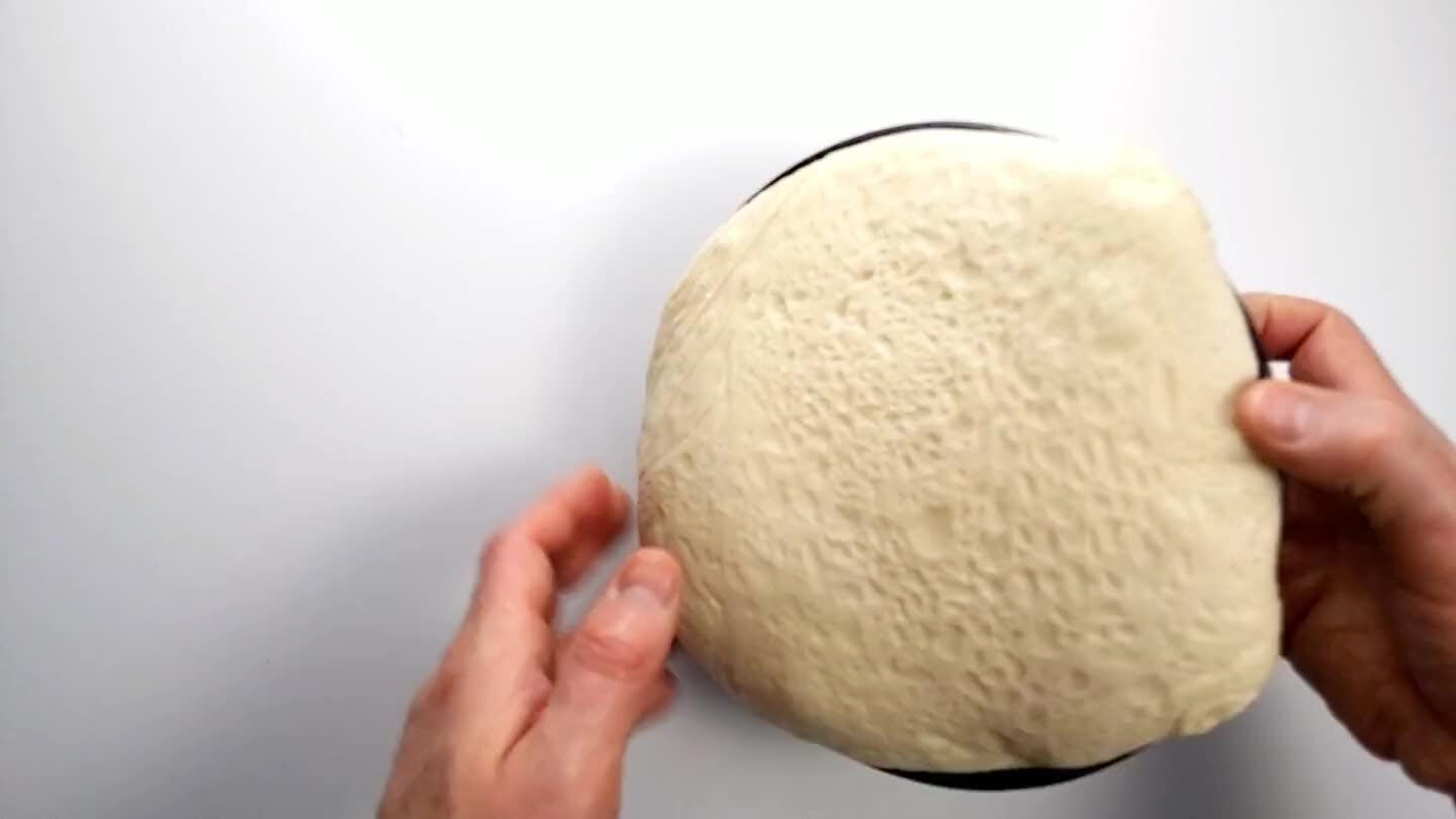 up to about a day before using. Once you're ready to cook the pitas, turn it out and roll it into a log.