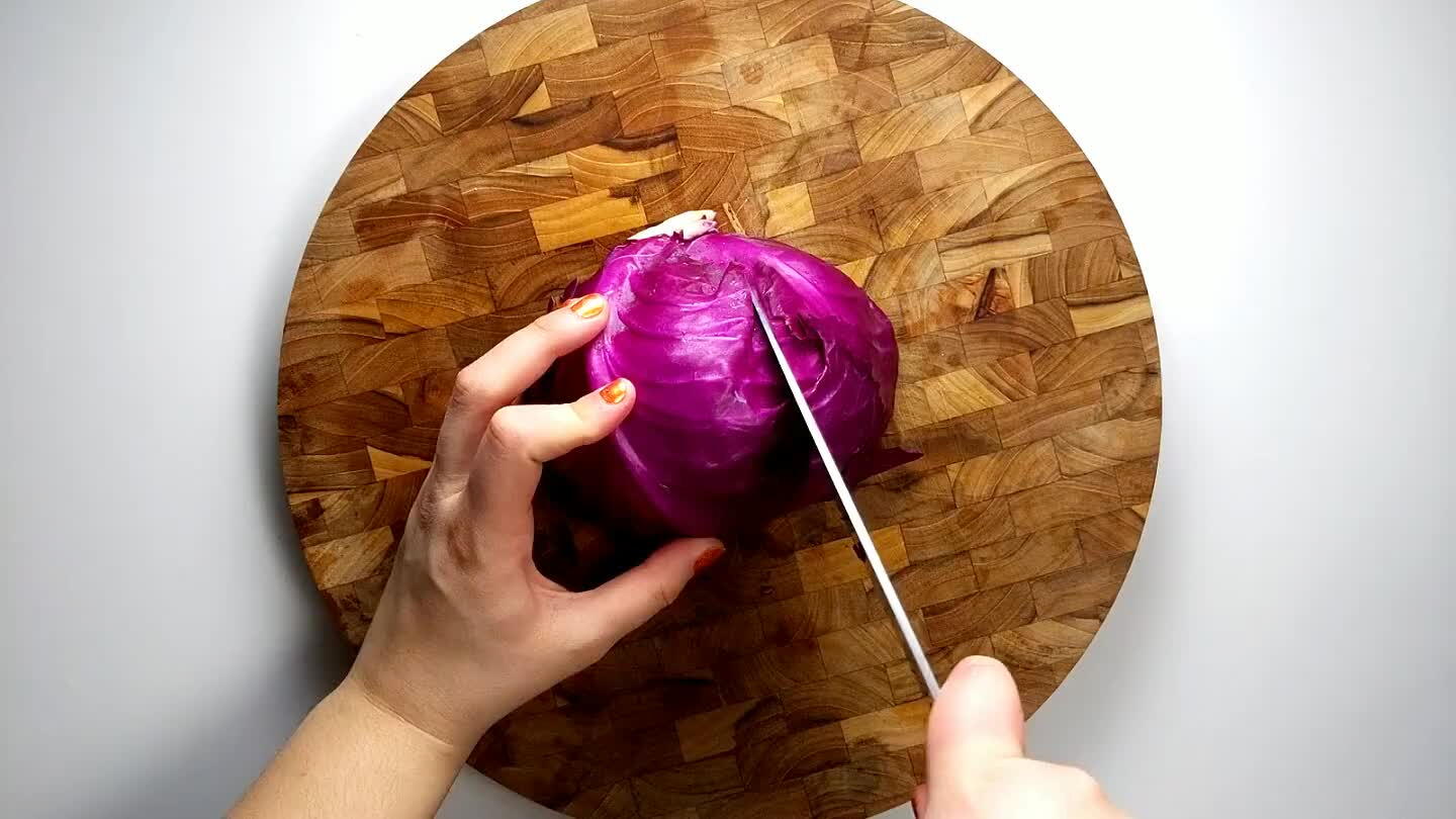into super thin strips.