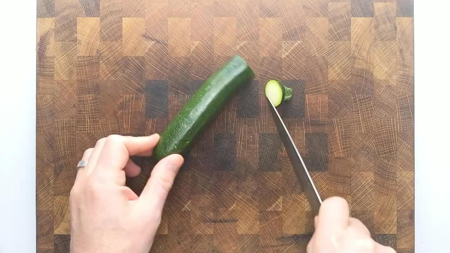 thin strips.