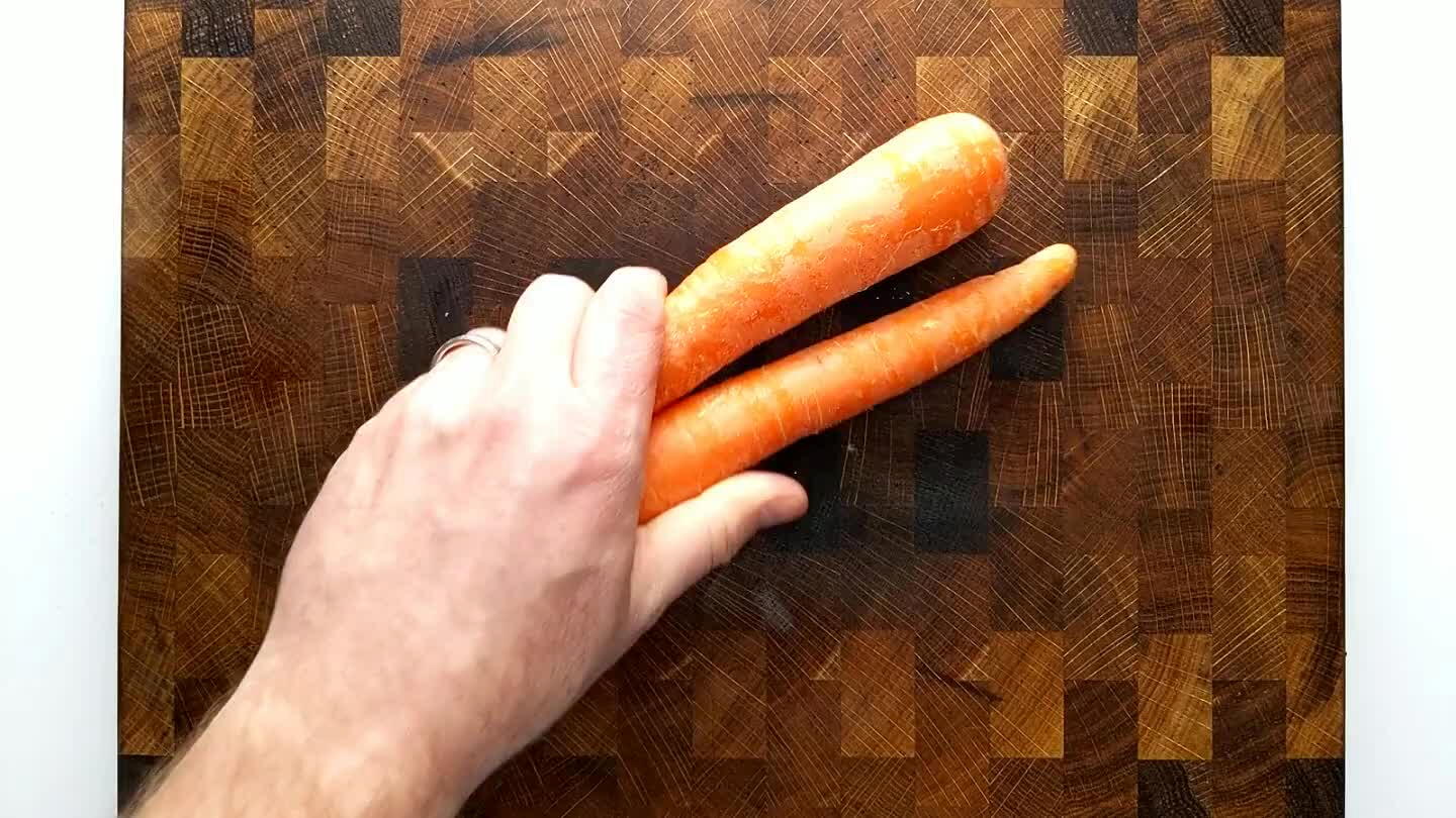 to thin strips.