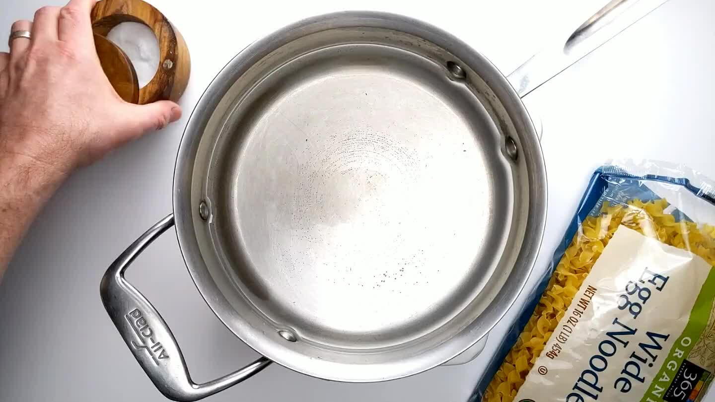 ge. While you wait for the noodles to cook, get the sauce started.