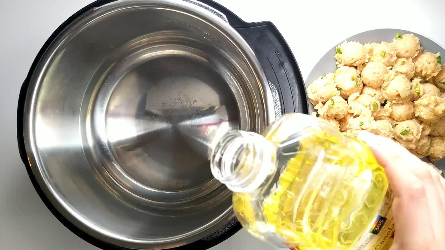 brown the meatballs for about 3 minutes per side.