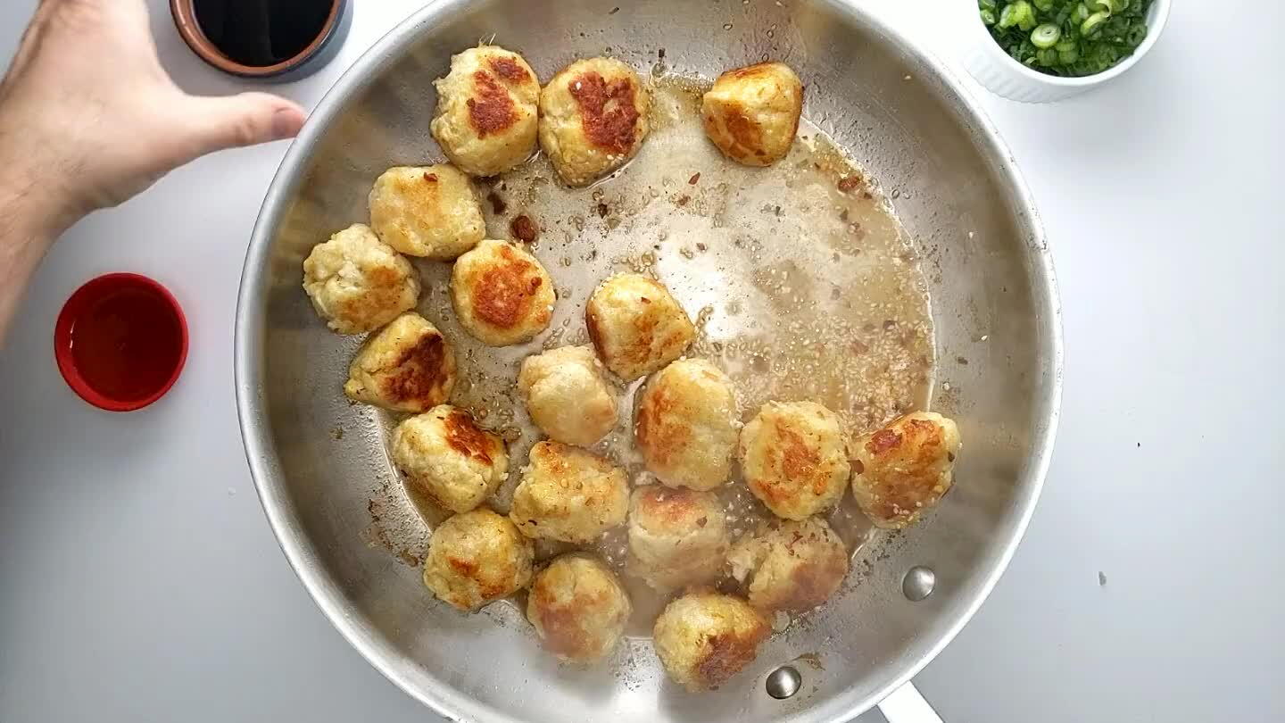 to finish cooking the meatballs and also reduce the sauce a little so that it will coat the noodles.