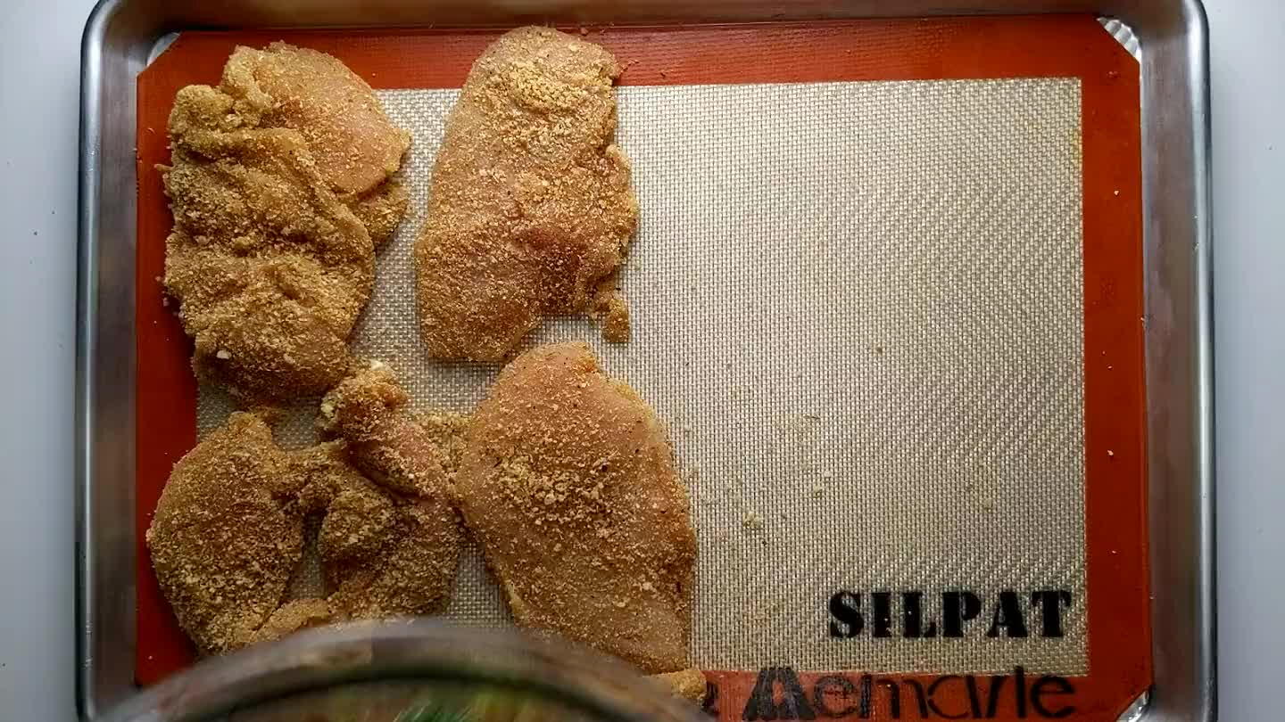 the breading.
