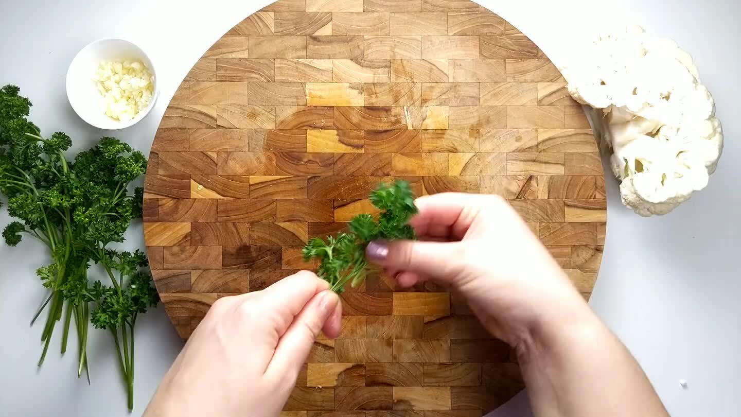 cup chopped parsley.