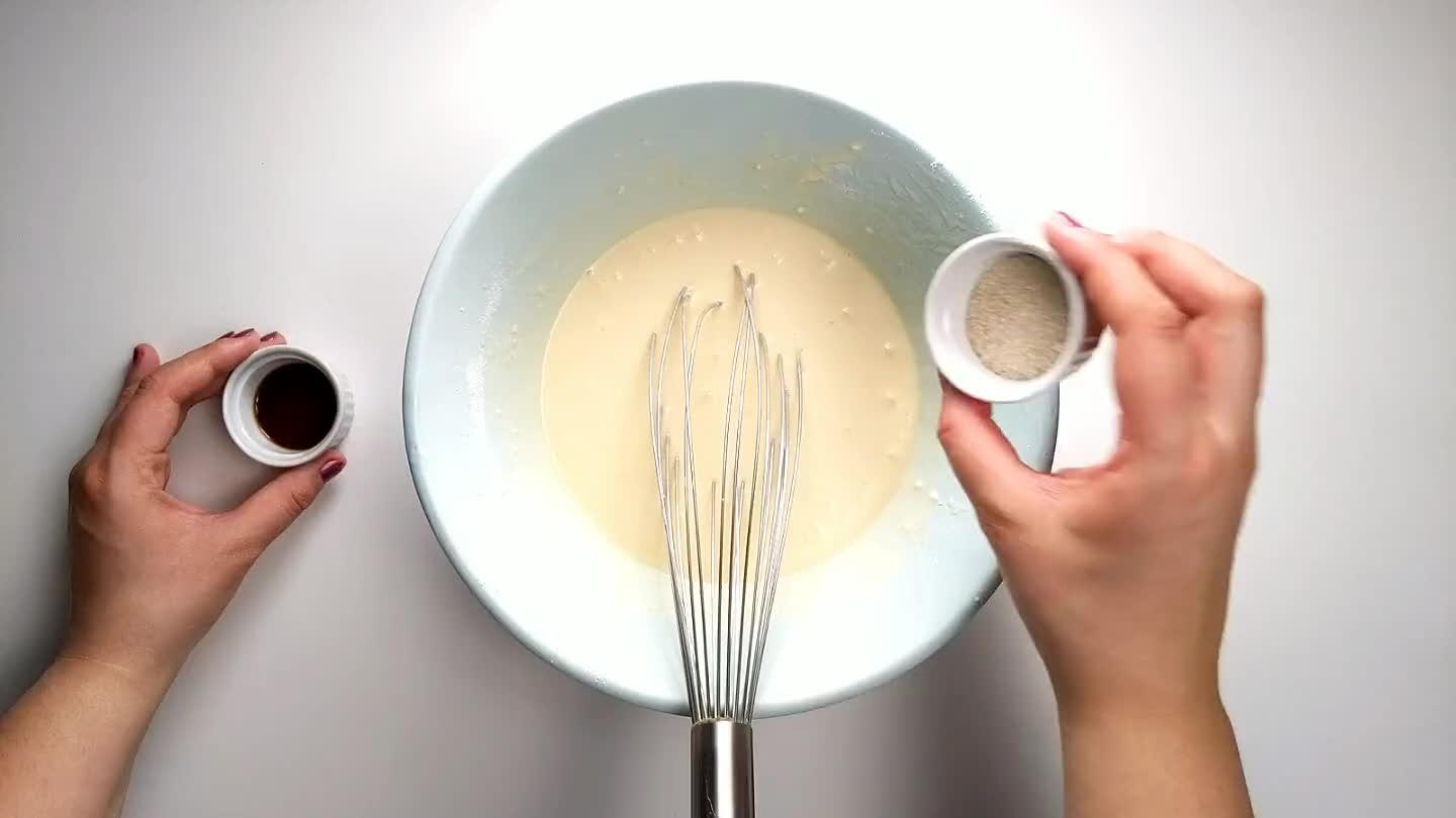 h. The batter should be quite thin and run off of the spoon in a stream. Add water to the batter if it will not spread in a paper thin layer on the pan.
