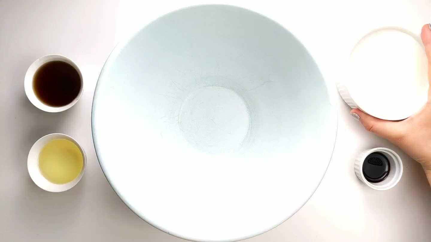 bowl - milk, oil, maple syrup, and vanilla.