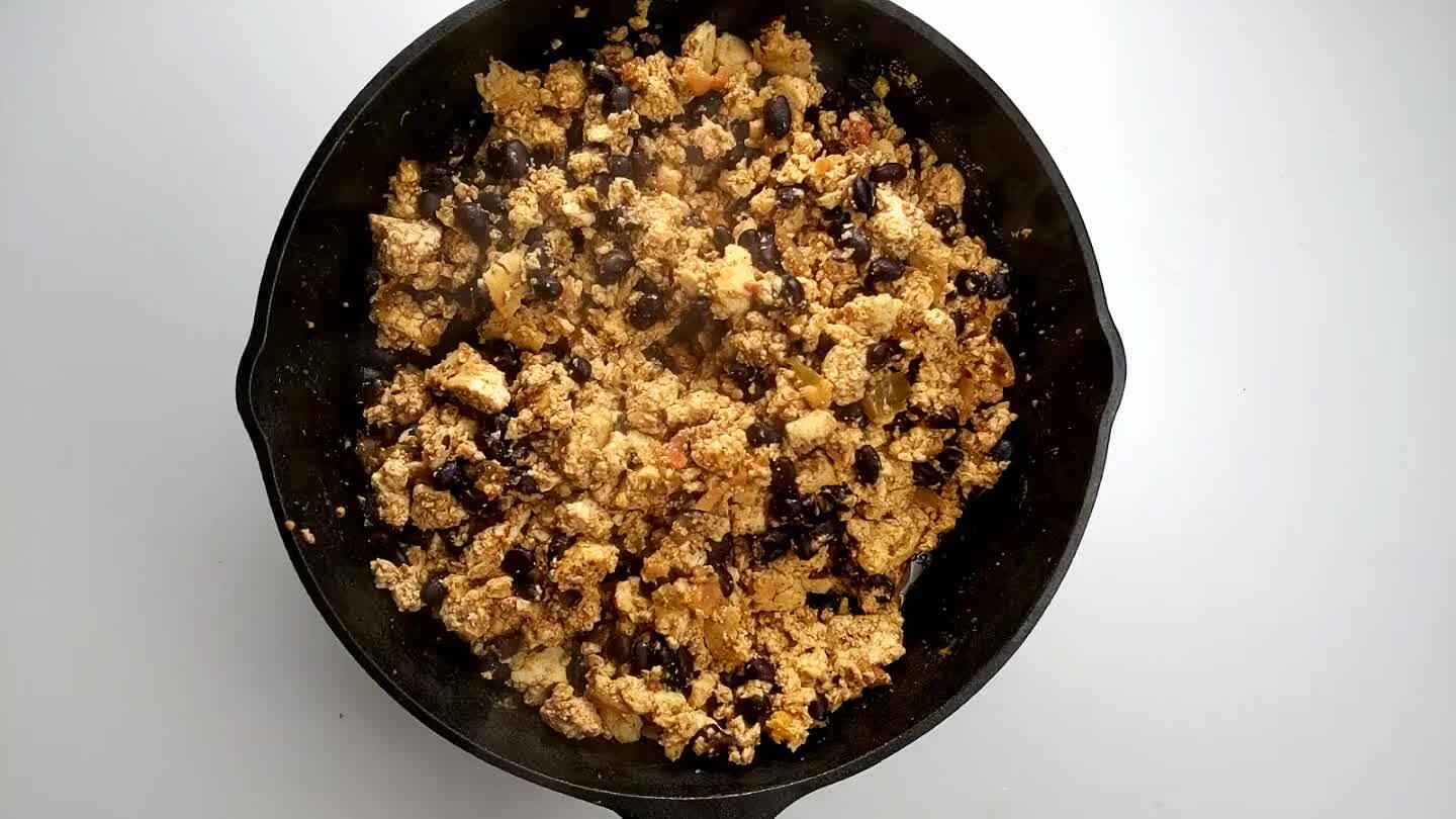 is to crisp up the edges of the tofu.