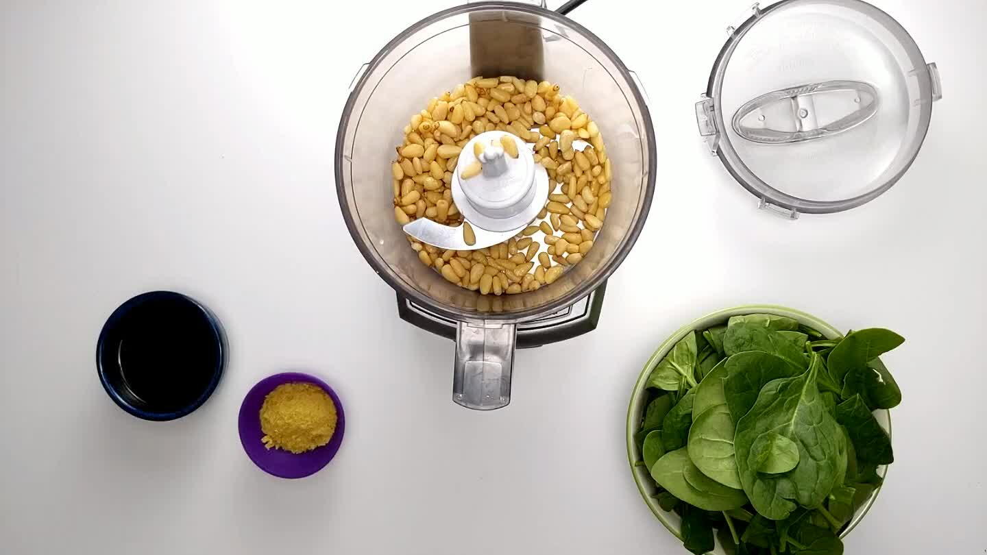 hat might normally come from some grated hard cheese, but the dish still stays vegan.