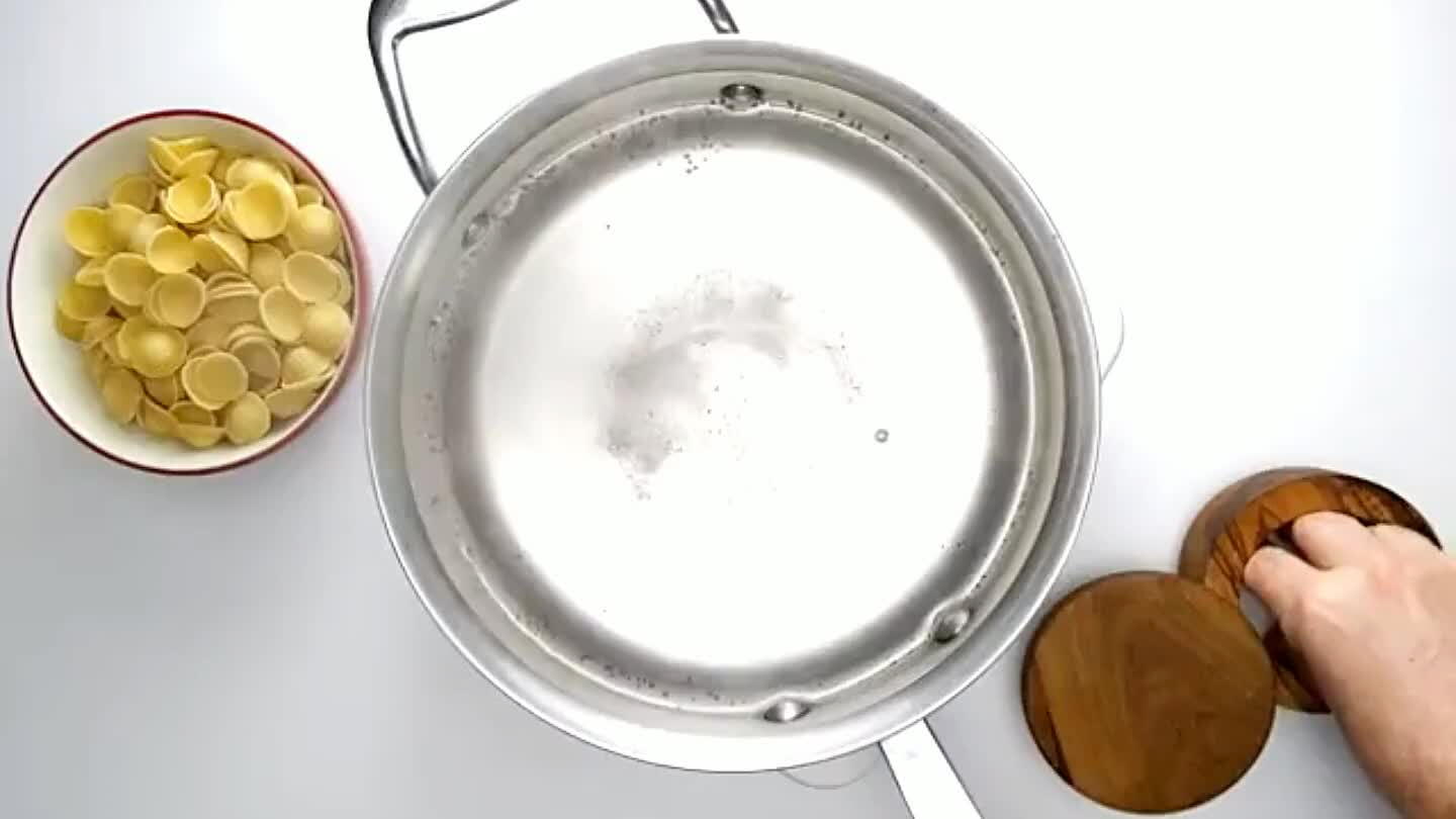 cchiette and set a timer for a little less than the time suggested on the package.