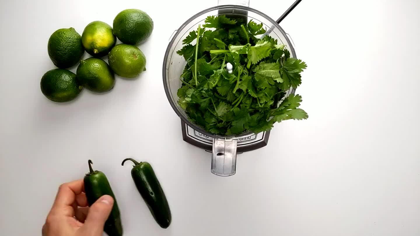 move and discard the seeds. Toss the jalapeño into the bowl of your blender.