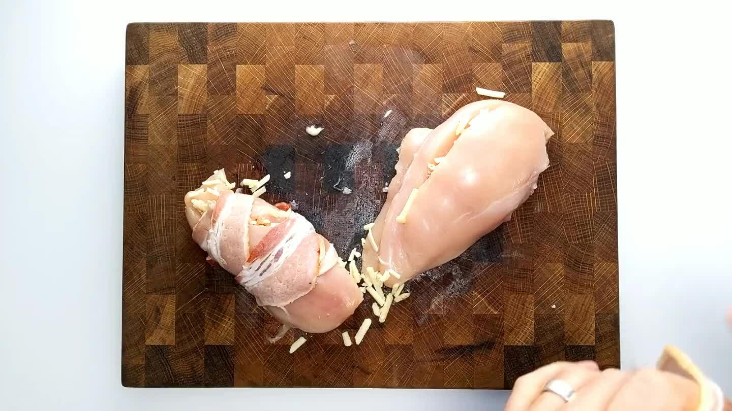 e bacon around itself, tucking the ends in to avoid unraveling. It's a little like wrapping the handlebars of a bicycle.