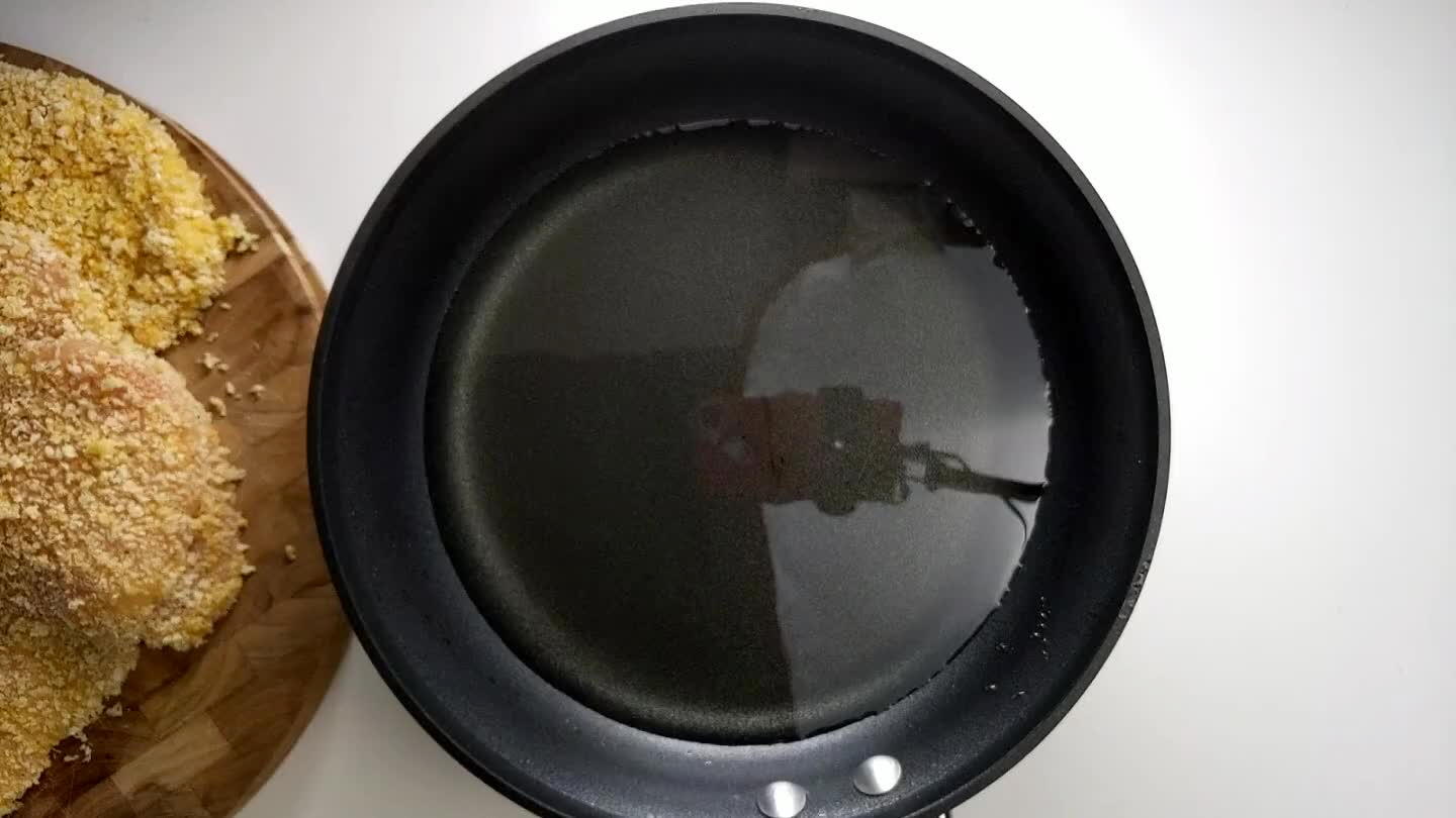 side. Keep an eye on the oil temperature if you have a thermometer to try to keep it up at 370 degrees while frying.