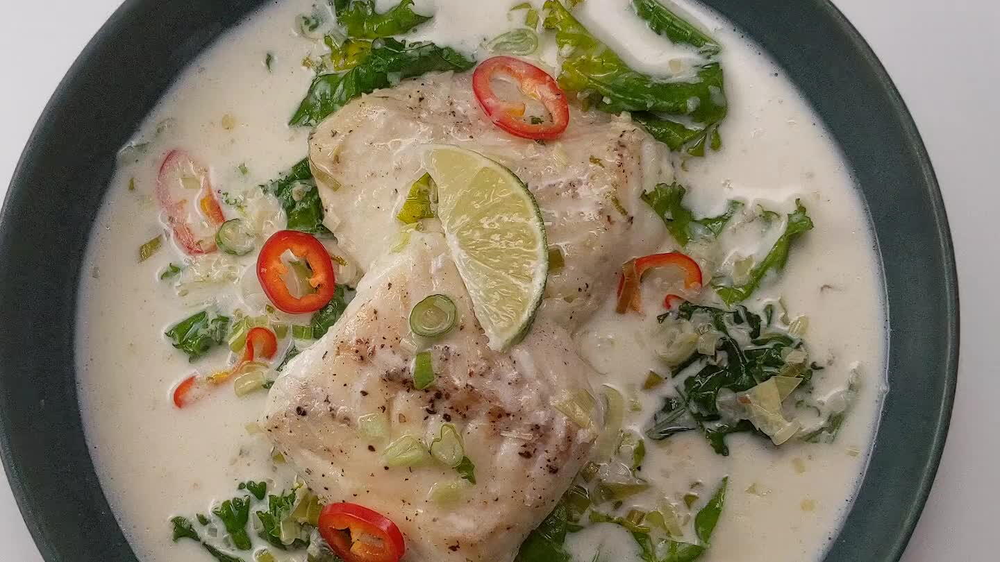 Halibut in Creamy Coconut Sauce Recipe Michelle's Video Craftlog