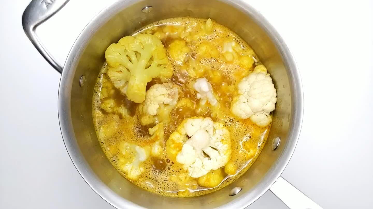 the soup to a blender and puree. Adjust seasoning. You probably won't need much salt (if any) because the bouillon should be well seasoned.