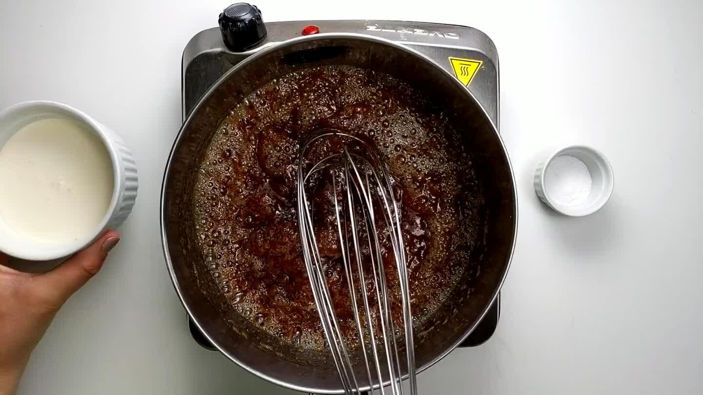 til bubbling slows down and butterscotch is thick enough to coat a spoon, about 5 minutes. Best to cook this a tad too long than leave it too runny.