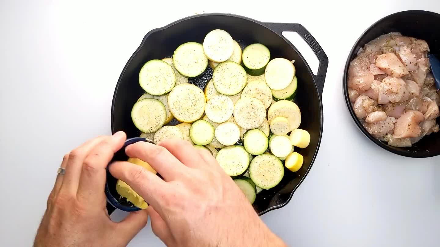 r the surface of the zucchini.