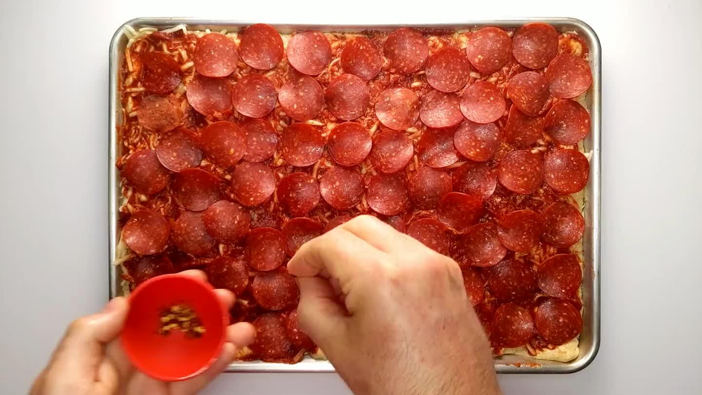 st not a fan of that heat. But I like to add a little sprinkle of chili flake here.