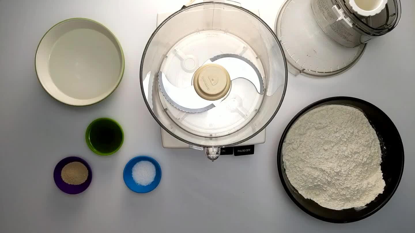 n be made by hand or with a stand mixer, but a food processor makes short work of it.