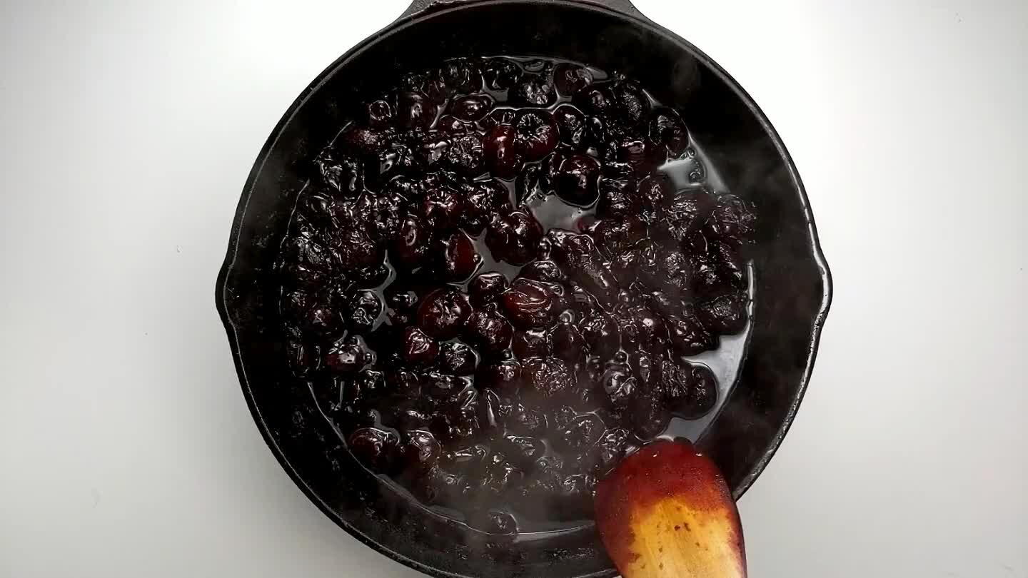 uces to a syrup.