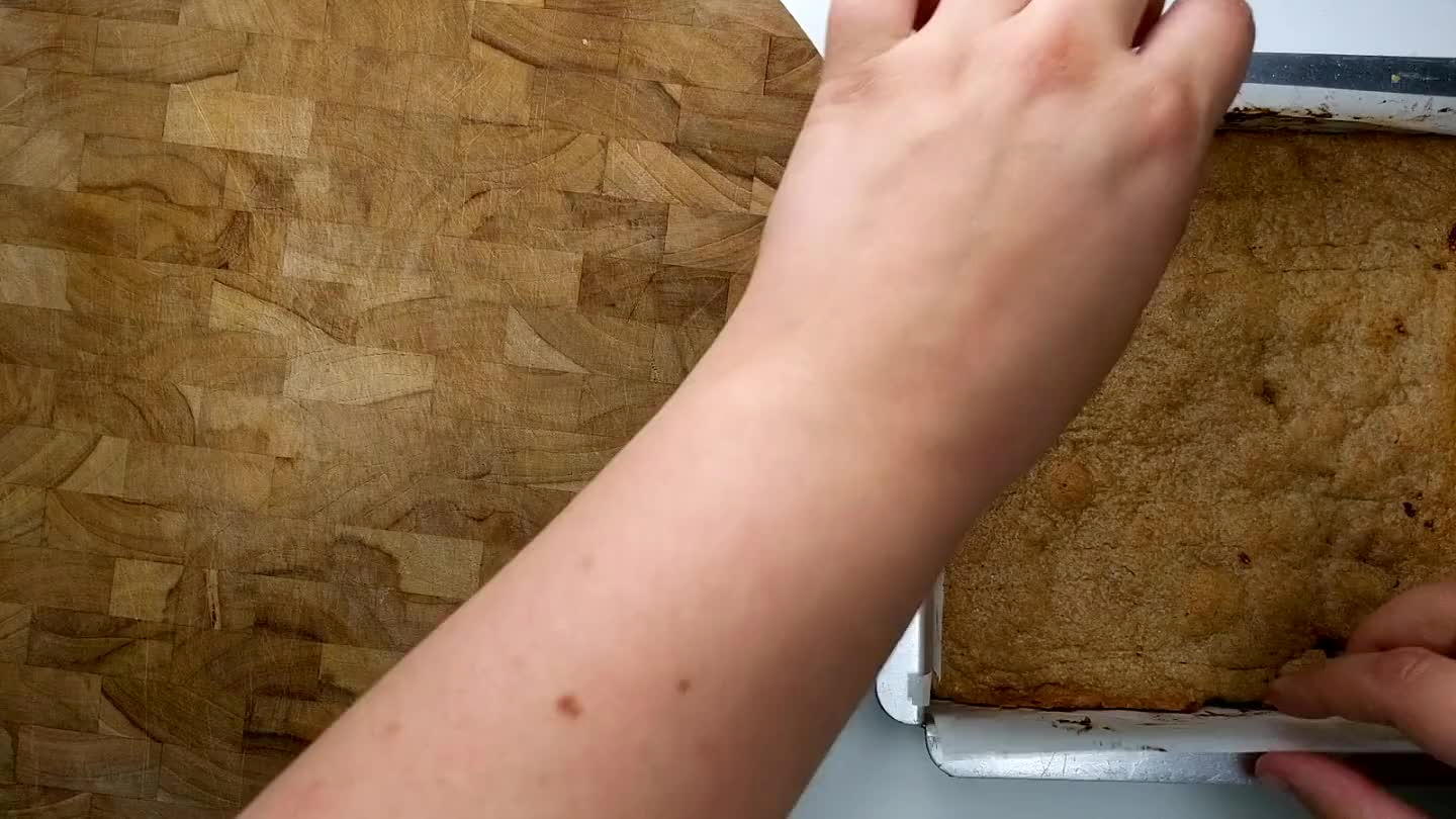 a cutting board. Slice into bars. You can freeze this in plastic wrap or bags to take on the go.