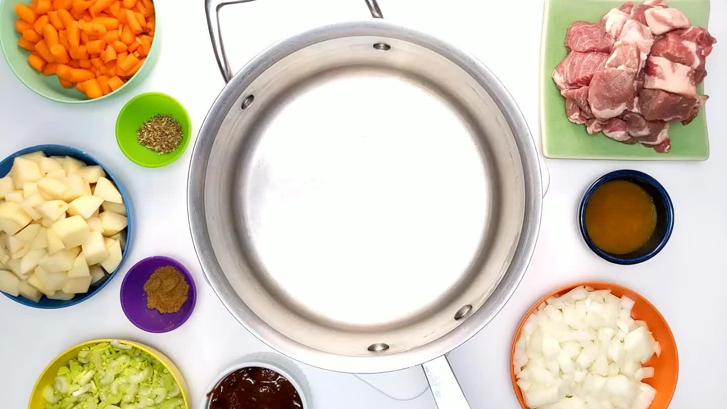little oil to the pan to avoid sticking, but oftentimes, pork contains enough fat to keep itself lubricated while cooking.
