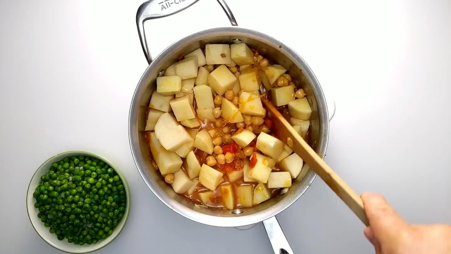 ugh, stirring frequently. Add liquid if necessary. A thick and starchy curry is particularly susceptible to burning.
